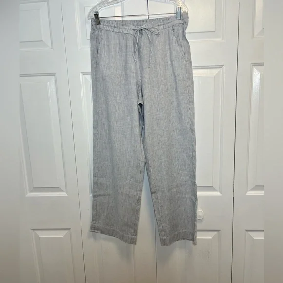 Talbots Light Gray Wide Leg Pants size 14P - Picture 1 of 4